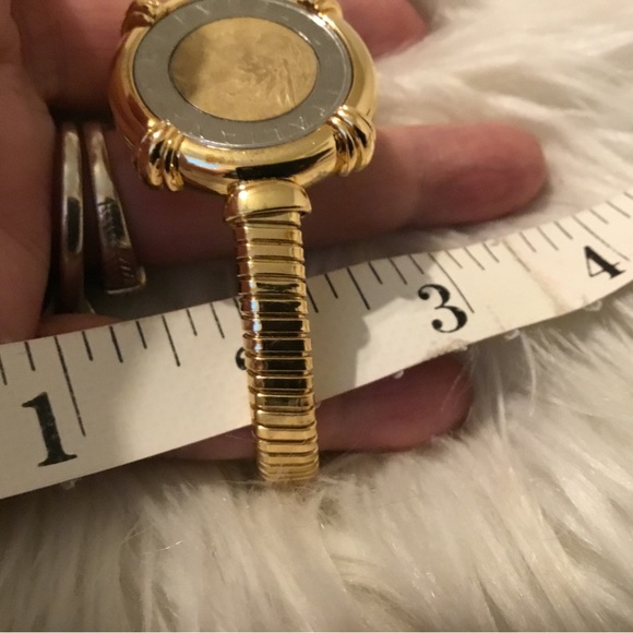 Toscana Italian 18K Gold Plated Lira Coin Bracelet, Size 8” - Picture 9 of 13